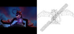 Hytale Concept Art Dragon Drawing & Screenshot Comparison.jpg